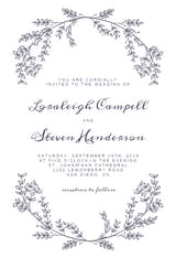 Simple Foliage - Wedding Invitation